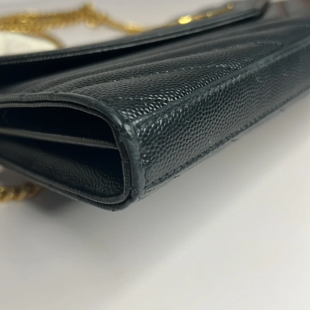 YSL Cassandre Wallet on Chain Black Leather - Picture 6 of 16